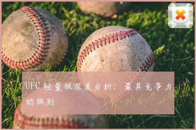 UFC 轻量级深度分析：最具竞争力的级别